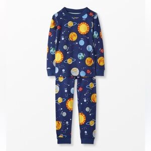 Hanna Andersson Long John Pajama Set in Milky Way Print